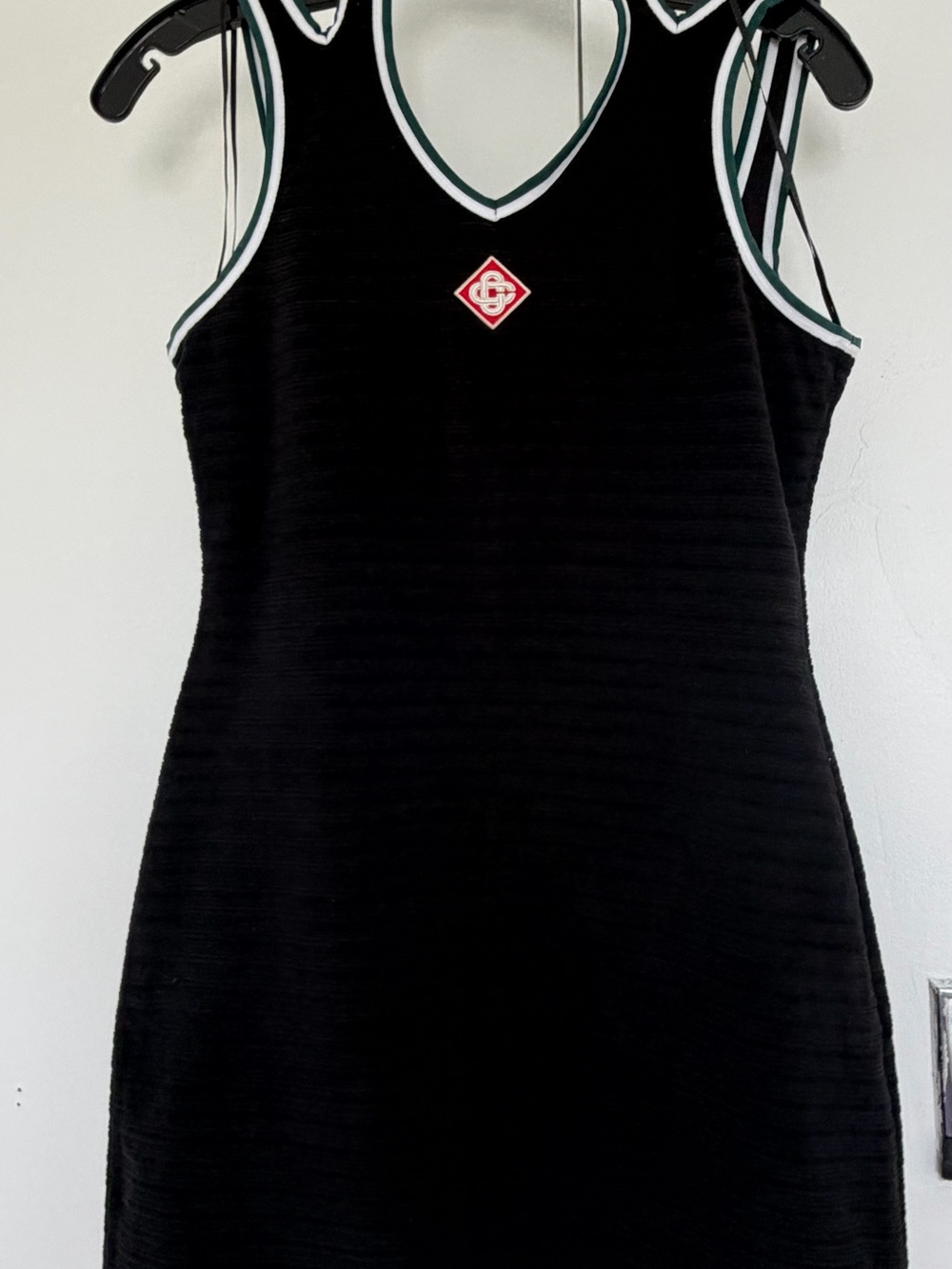 Black Sleeveless Mini Dress with Contrast Trim